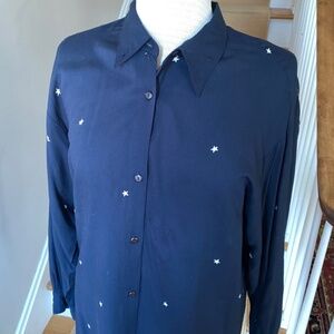 Pristine condition Dianne B.vintage stars shirt, size 8